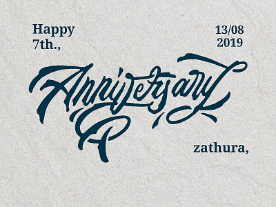 celebrating anniversary art design graphic design handlettering illustration illustrator lettering letters logo photoshop