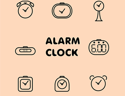 alarm clock art design graphic design handlettering icon illustration illustrator lettering letters logo photoshop vector