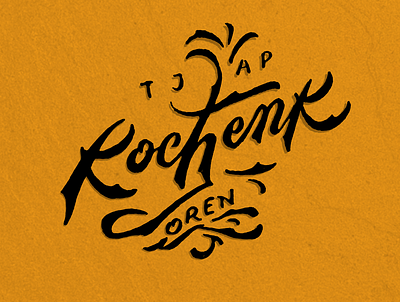 Kocheng oren art design graphic design handlettering illustration illustrator lettering letters logo photoshop