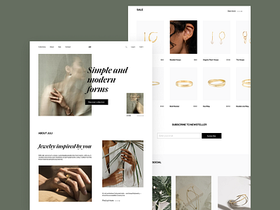 Jewelry Store Concept design interface jewelry ui ux webdesign website