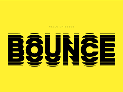 BOUNCE good type graphic design strength in letters type experiment type matters typography