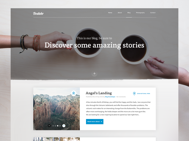 Bestake - Stories Around by Domenico Loia on Dribbble