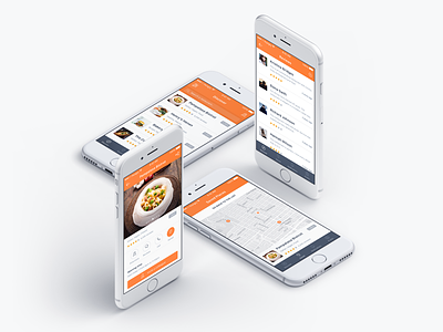 Key Screens - Runway application apps clean icon interface mobile mockup restaurants runway simple ui ux