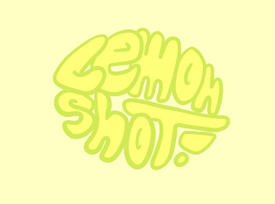 Lemon Shot (WIP) bubbly lemon lemon shot logo simple typogaphy