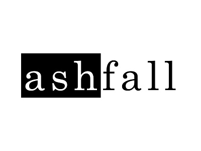 Ashfall affinity designer clean logo made with affinity designer typogaphy