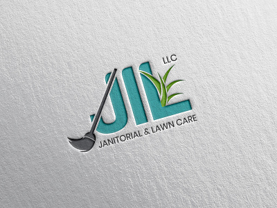 Janitorial and Lawn care company logo design graphic design illustrator logo logo design