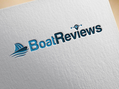 BoatReviews logo graphic design illustrator logo logo design