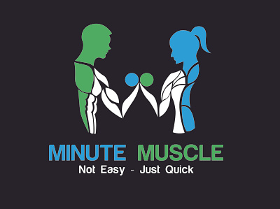 Minute Muscle Logo graphic design illustrator logo logo design