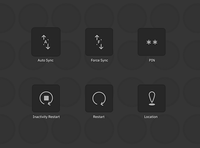 Icons - Sync, PIN, Restart, Location figma icon design icon set iconography icons