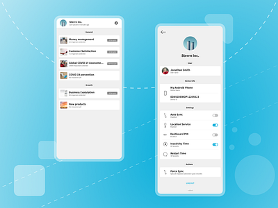 Mobile app design | Home & Settings screen app design figma home screen mobile app mobile app design settings page settings ui ui uidesign uiux