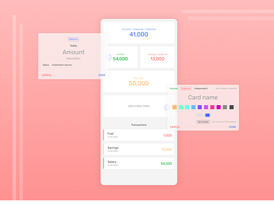 Expense tracker app app design expense management expense manager expense tracker figma money app money management ui uidesign uiux