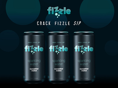 Fizzle Sparkling Water // Weekly Warmup branding graphic design