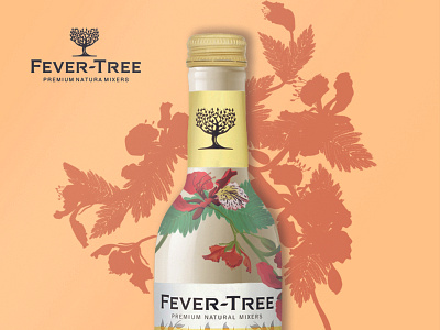 YCN // FEVER-TREE bottles design floral graphicdesign lable packaging poster ycn