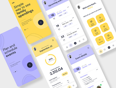 Family app app design digital family planning product design ui