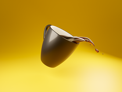 Day 19 - Coffee 3d 3d art blender clean coffee coffee cup cup design different product design render spill