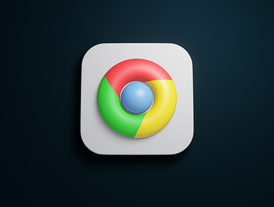 Day 28 - Chrome Icon 3d 3d art blender branding chrome clean concept concept art design google icon product design render