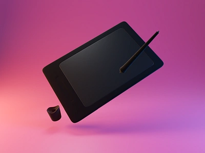 Day 29 - Wacom Tablet 3d 3d art blender branding clean concept design different drawing product design render tablet wacom wacom bamboo wacom intuos wacom tablet