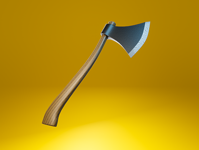 Day 44 - Axe 3d 3d art axe blender clean concept design different metal product design render stylised wood
