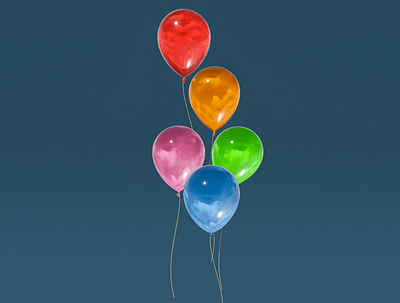 Day 47 - Balloons 3d 3d art balloons blender cartoon clean concept design different product design render