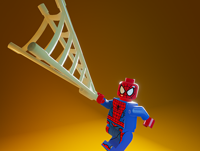 Day 49 - Lego Spiderman 3d 3d art blender branding cartoon clean concept design lego marvel product design render spiderman