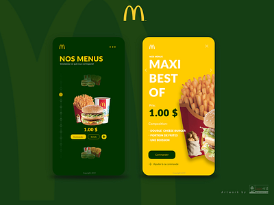 McDonald’s - Mobile App mcdonalds designapp ui ux adobe