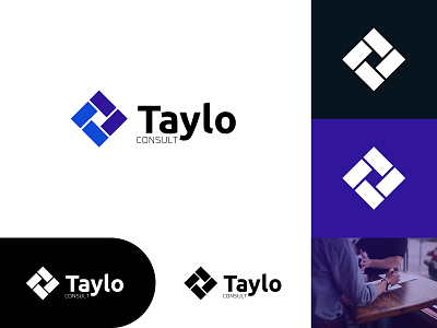 Taylo Consult - Logo Design app branding design flat icon logo minimal vector