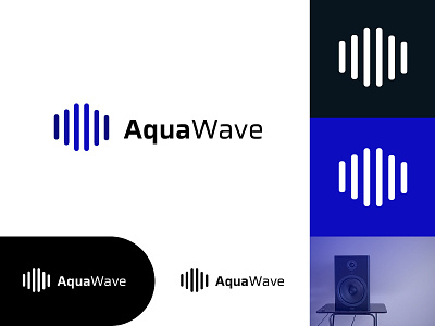 AquaWave - Logo Design brand brand design branding design flat icon identity logo minimal vector