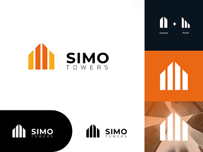 Simo Towers - Logo Design app brand brand design branding design flat icon identity logo minimal vector