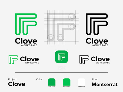 Clove Workspace - Logo Design app brand brand design branding design flat icon identity logo minimal vector