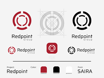 Redpoint Group - Logo Design app brand brand design branding design flat icon identity logo minimal vector