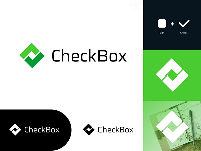CheckBox - Logo Design app brand brand design branding design flat icon identity logo minimal type vector