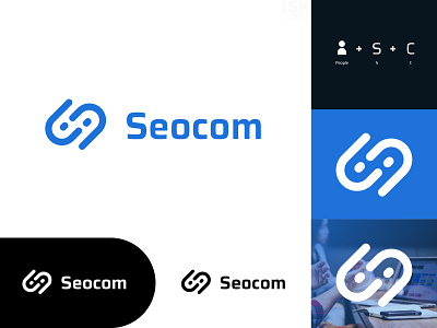 Seocom - Logo Design app brand brand design branding design flat icon identity logo minimal type vector