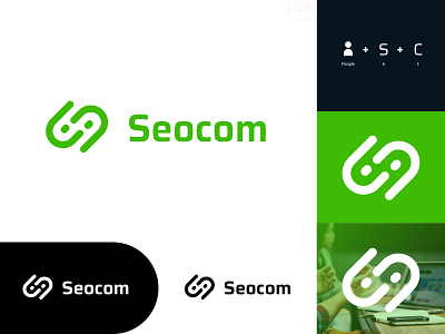 Seocom - Logo Design app brand brand design branding design flat icon identity logo minimal type vector