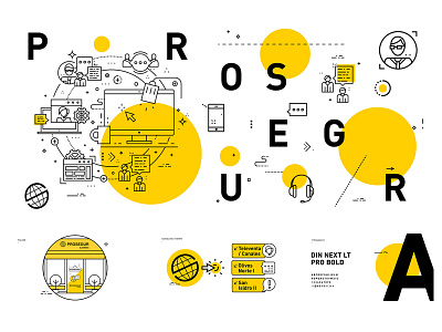 Brading architecture for Prosegur branding design graphic design illustration typography vector