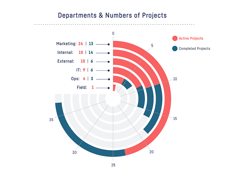 Circular Chart by Farrúh Tillaev on Dribbble