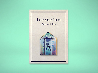 Terrarium Illustration design digital illustration enamelpin illustration illustrator mockup pin plants terrarium terrariums vector