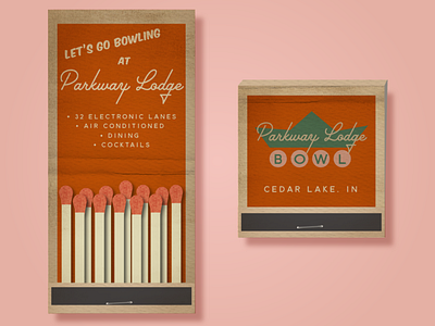 Parkway Lodge Matchbook adobe illustrator design graphic design illustration illustrator
