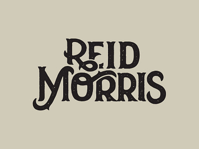 Reid Morris design logo typetreatment typography