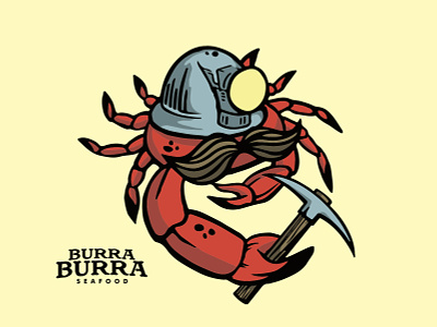 Burra Burra Seafood branding design illustration vector