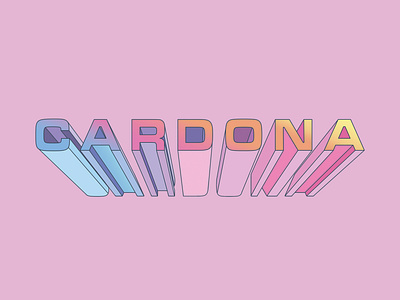 Cardona apparel design design print design typetreatment typography