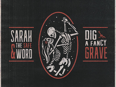 Dig A Fancy Grave album art album artwork album cover branding design illustration typography