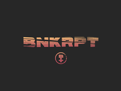 BNKRPT design distortion graphic design type treatment typography