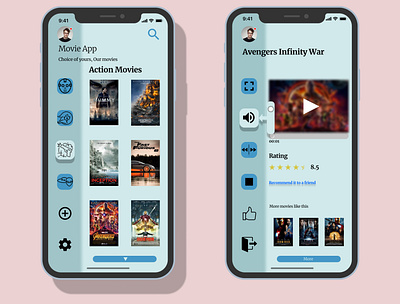 Movie App Design app apple dailyuichallenge design designs figma iphone x mobile mobileapp movie movieapp ui ux uxdesign uxui