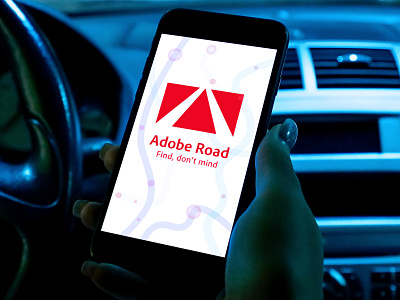 Adobe Road Logo adobe adobe illustrator adobe photoshop app branding car creativity design logo map