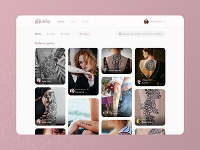 Tattoo web app concept