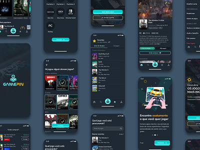GamePin Mobile App app app design game game design gamer illustration illustrator mobile app mobile app design mobile ui ui ui ux ui design uidesign user experience user interface design userinterface ux ux design uxdesign