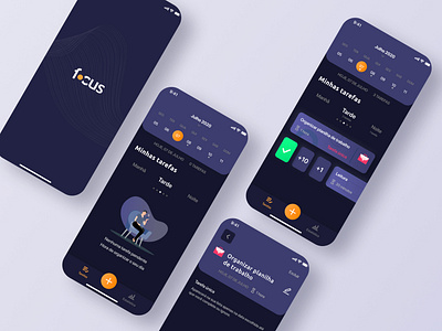 Focus | Task manager concept app app design ios management app mobile mobile app mobile app design mobile design task task app ui ui design uidesign user user interface user interface design ux ux ui ux design uxui