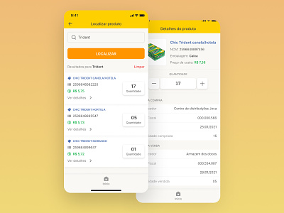 Management and inventory control App Concept