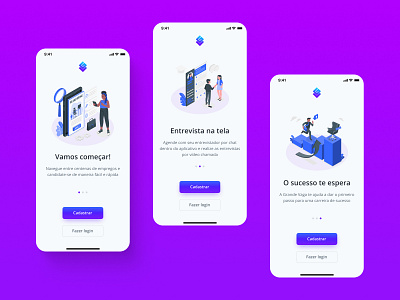 Job Finder App Onboarding app app design career employee finder hire hiring job finder job plataform job search listing minimal mobile app people ui ui design uidesign user interface design vacancy work