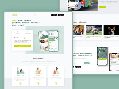 Pet Care website header hero home landing landing page page pet pet care pet site petshop site ui ui design user interface user interface design ux web web interface website